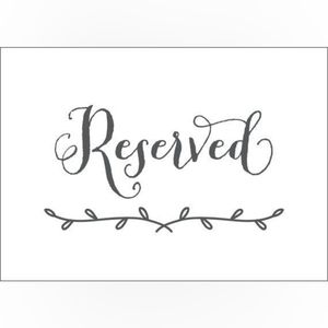 Reserved for Val 💕